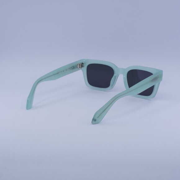 Off-White OERI108 MIDLAND 5307 Sunglasses Sage Square Frame, Dark Grey Lenses main image 7